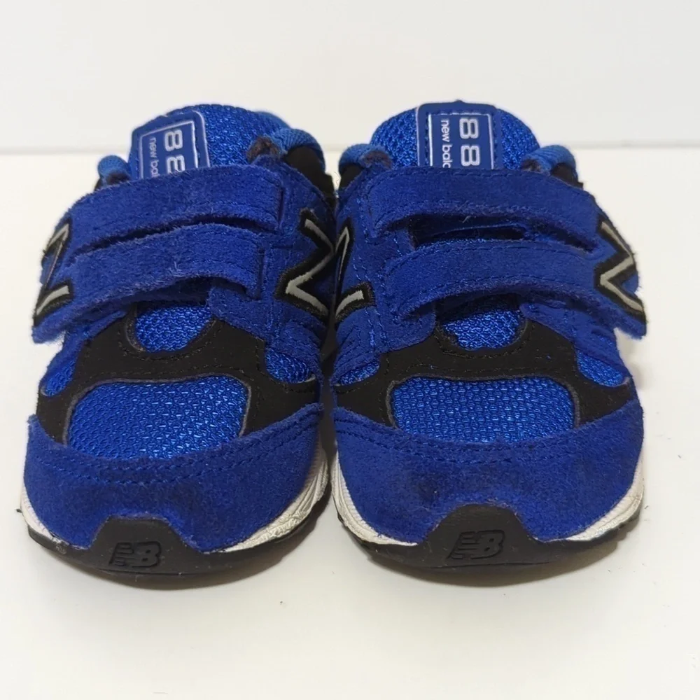 New Balance 888 blue suede sneakers toddler size 4 EU 20 - Picture 3 of 9